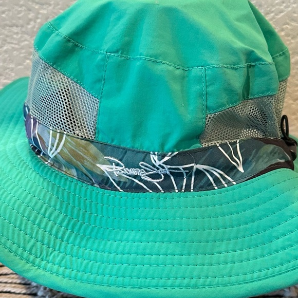 Panama Jack Green Tropical Mesh Nylon Boonie Sun Hat - Picture 5 of 13